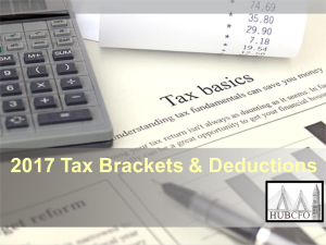 2017 Tax Brackets & Deductions